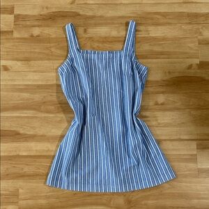 A New Day Striped Blue Sleeveless Dress